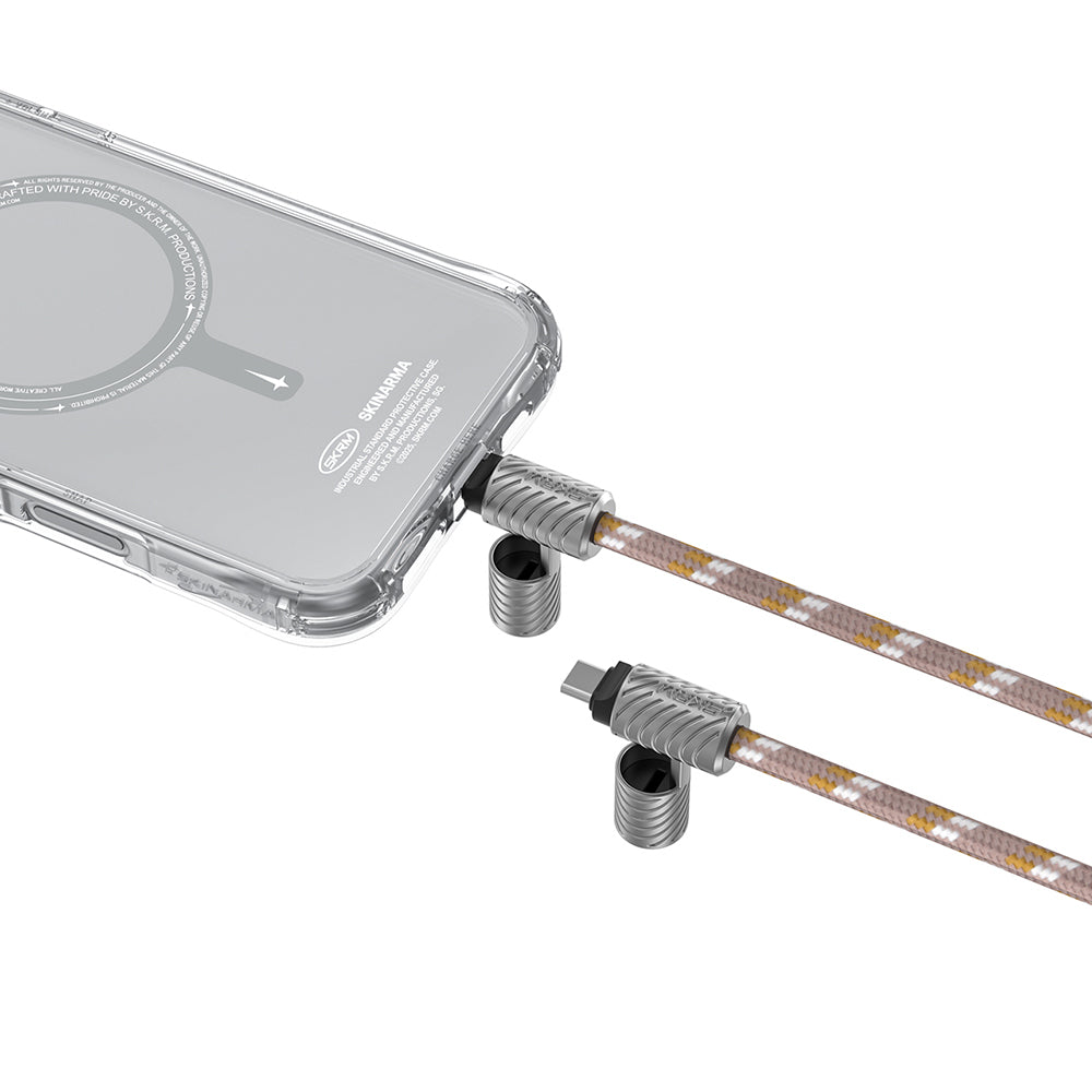 Skinarma DynoVE Serisi Type-C to Type-C Askı İpi Tasarımlı Şarj ve Data Kablosu Skinarma DynoVE Serisi Type-C to Type-C Askı İpi Tasarımlı Şarj ve Data Kablosu